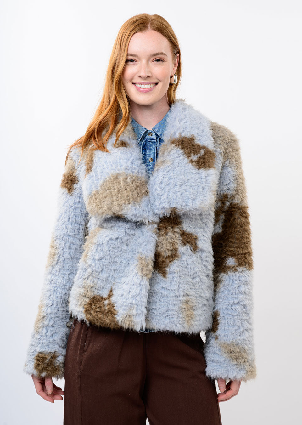 Curly Pony Faux Fur Jacket