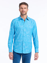 Hudson Blue Paisley Sport Shirt
