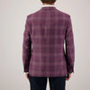 Berry Plaid Wool-Blend Sport Coat