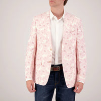 Floral Linen-Blend Sport Coat