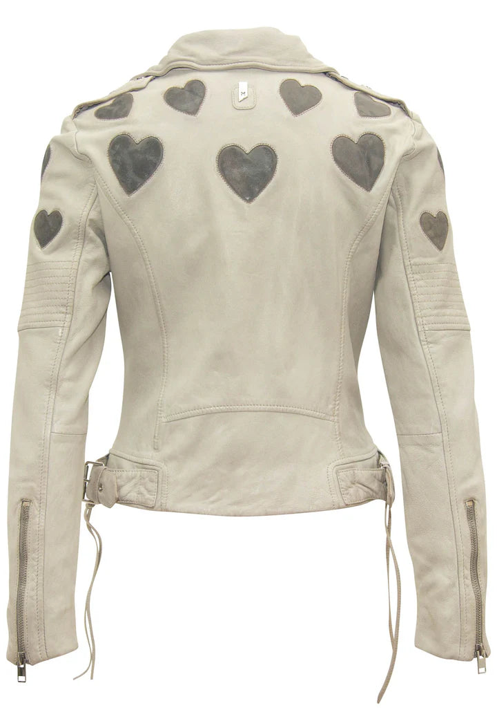 Reo Heart Leather Jacket