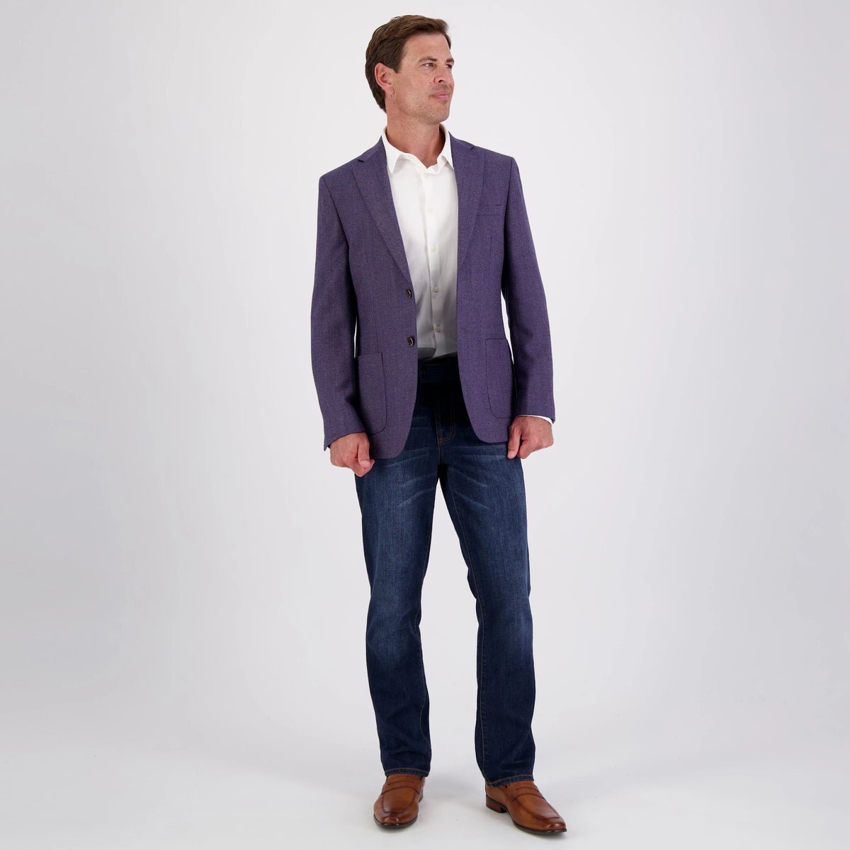 Viking Purple Herringbone Sport Coat