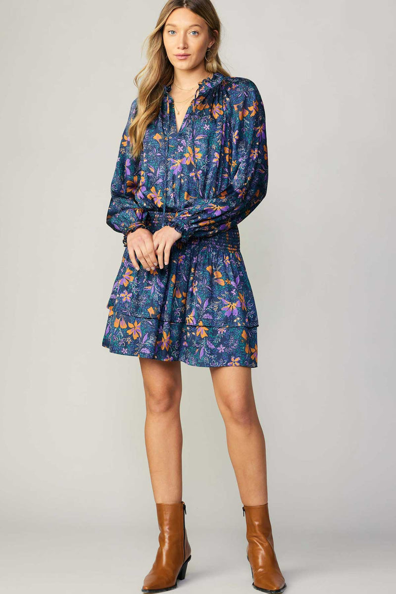 Floral Tiered Mini Dress