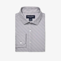 Leeward Dress Shirt - Silver Dotted Diamond (ONLINE ONLY) Mizzen + Main