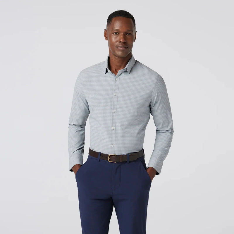 Leeward Dress Shirt - Aluminum Joel Plaid Mizzen + Main