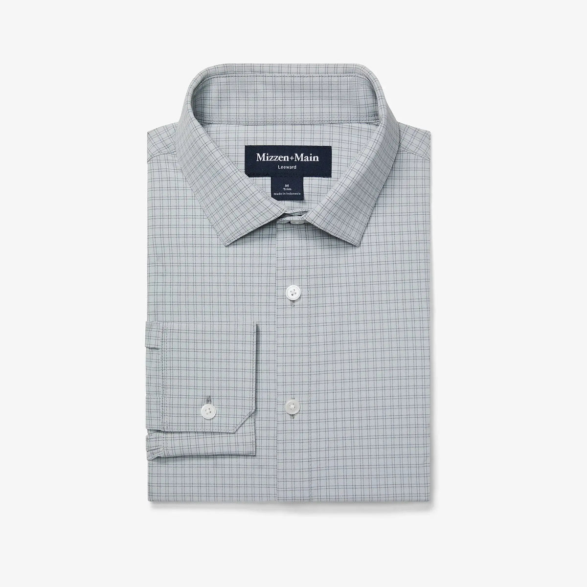 Leeward Dress Shirt - Aluminum Joel Plaid Mizzen + Main
