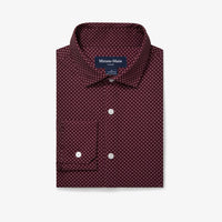 Leeward Dress Shirt - Wine Clover (ONLINE ONLY) Mizzen + Main
