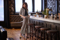 Charlotte Ankle Tweed Palazzo Pants Lysse