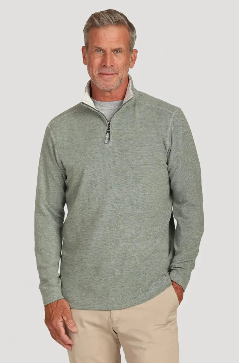 Dawn to Dusk Pullover - Olive True Grit