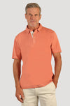 Sueded Dobby Polo - Orange