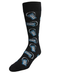 MeMoi Slick Beats Cassette Player Men's Socks: Navy Blazer / 10 13