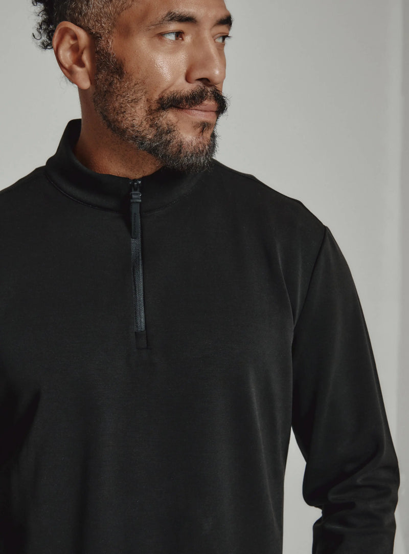 Rev Quarter Zip - Black 7 Diamonds