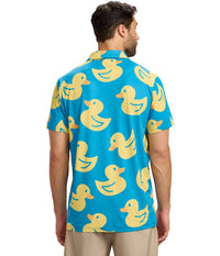 Duckin' Around Men's Golf Polo - Rubber Ducky Golf Shirt