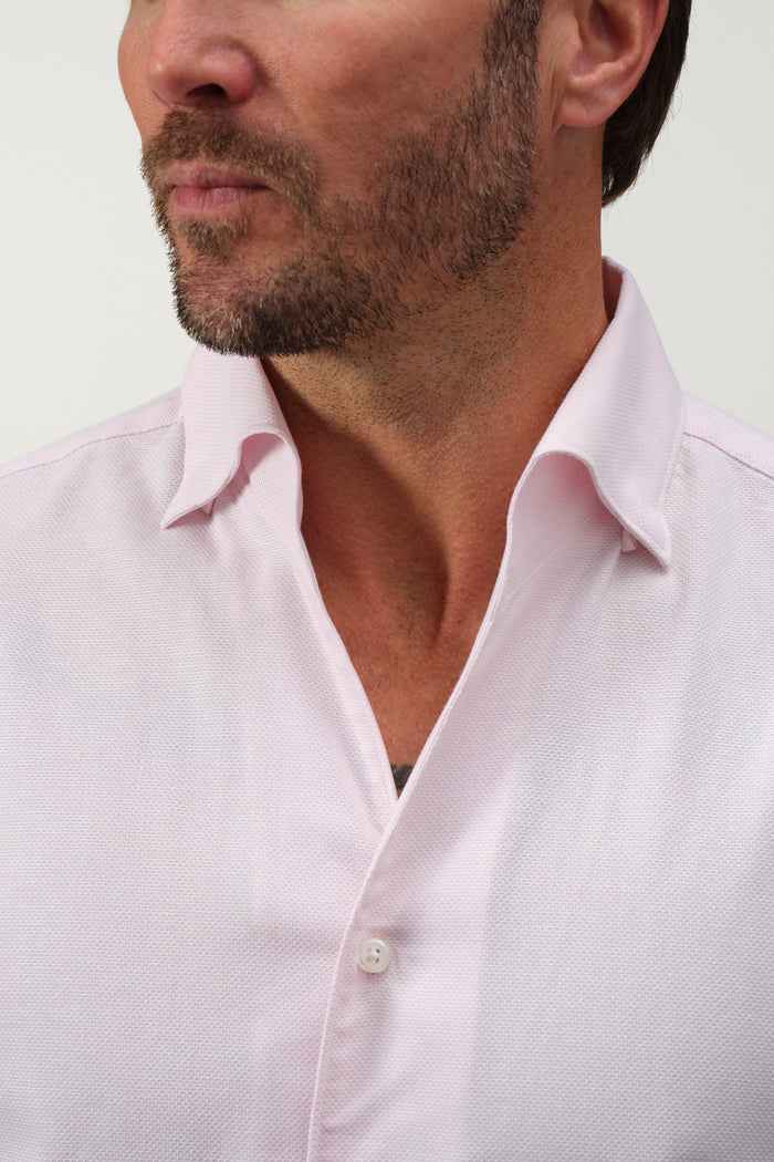 roll collar dress shirt Garnet Roll Up Collar Shirt Big & Tall 2421009 Blue / 3XB