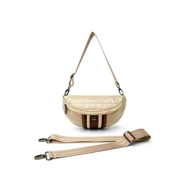 Little Runaway - Blonde Patent and Colorblock Luxe Stripe