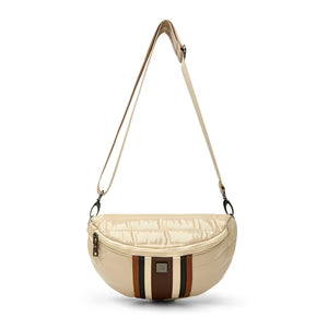 Little Runaway - Blonde Patent and Colorblock Luxe Stripe