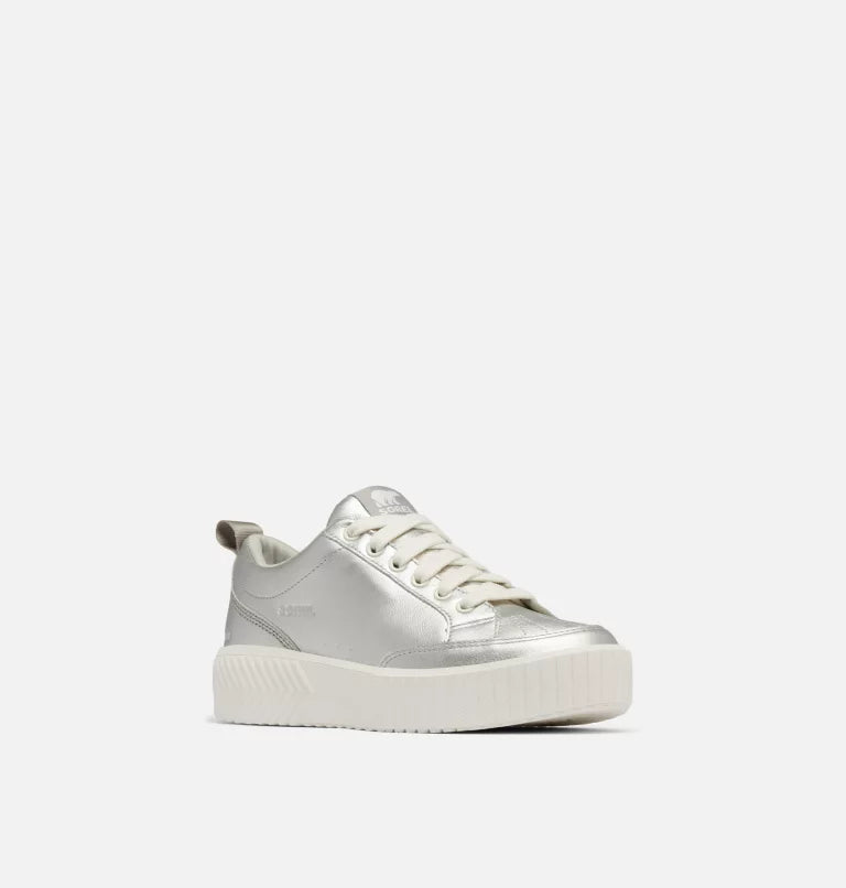 ONA AVE™ Women's Low Waterproof Sneaker - Pure Silver, Sea Salt Sorel