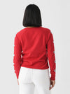 Women's Heart Sleeve Crew Sweater