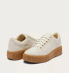 Sorel platform court sneaker in black and white – ONA AVE™ Low