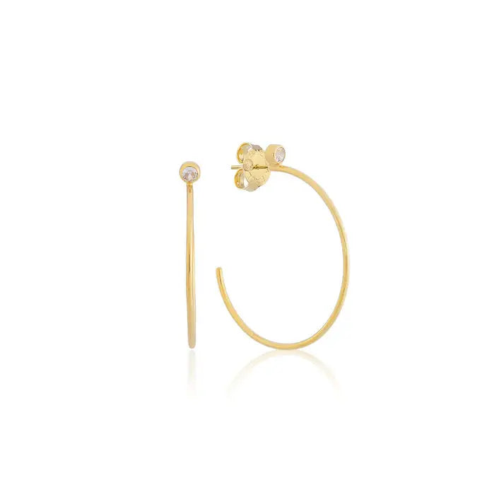 Sima Hoops - 18k Gold Plated Sheila Fajl