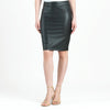 Liquid Leather™ - Sheen Pencil Skirt - Black