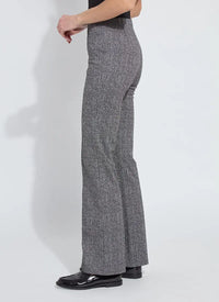 Work-to-weekend pants in textured Salt & Pepper fabric