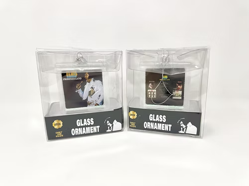 ELVIS PRESLEY PROMISED LAND GLASS ORNAMENT Lansky Bros.