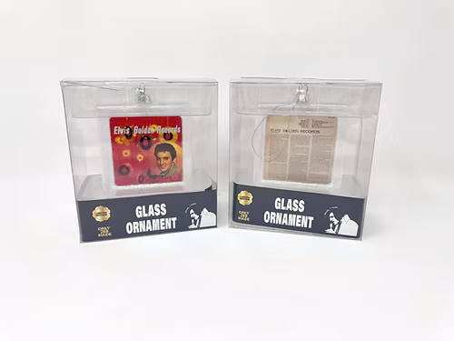 Elvis Gold Records Ornament Lansky Bros.