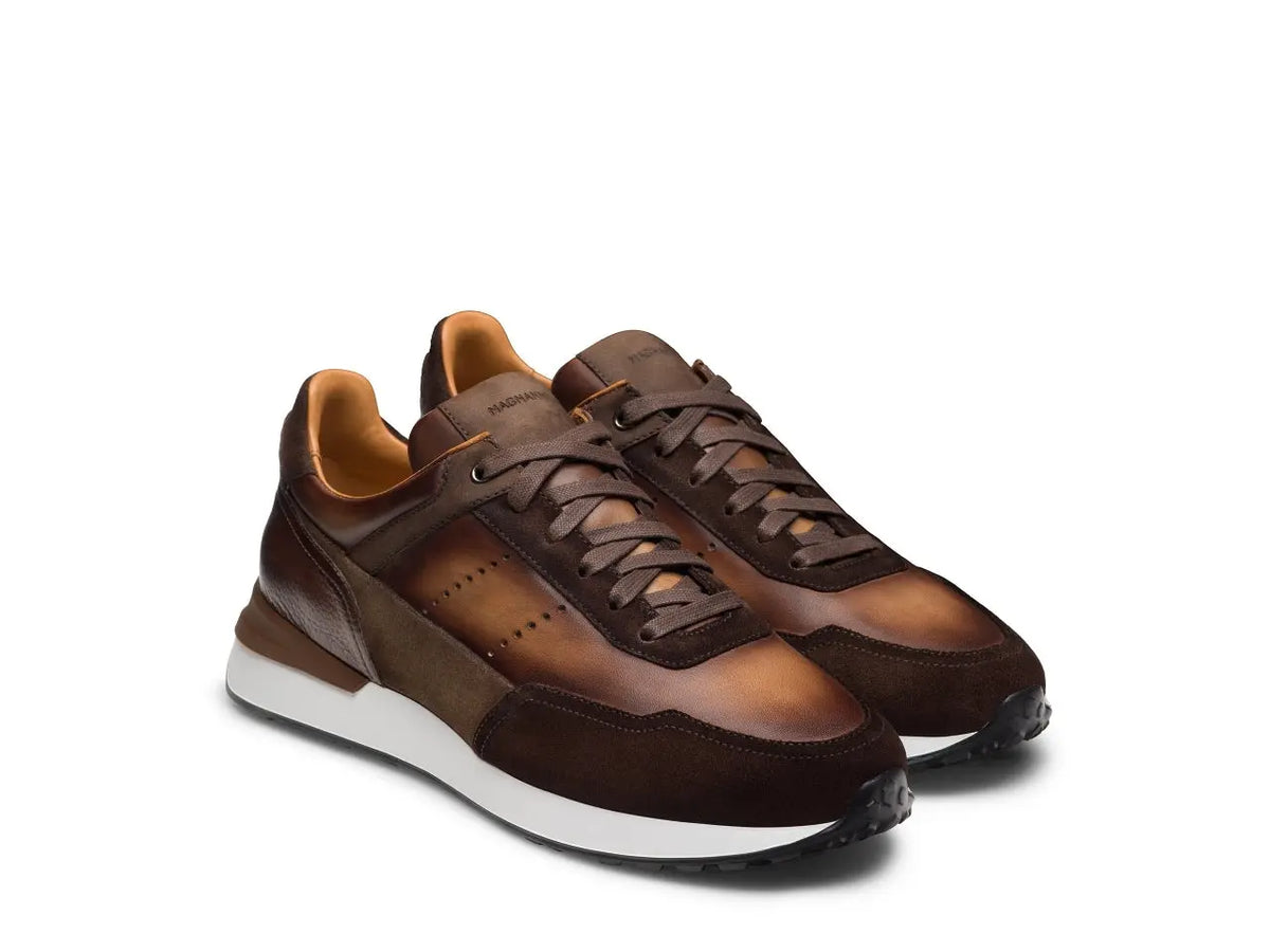 Magnanni Bravo V Sneaker in Midbrown Suede – Men’s Luxury Sneaker