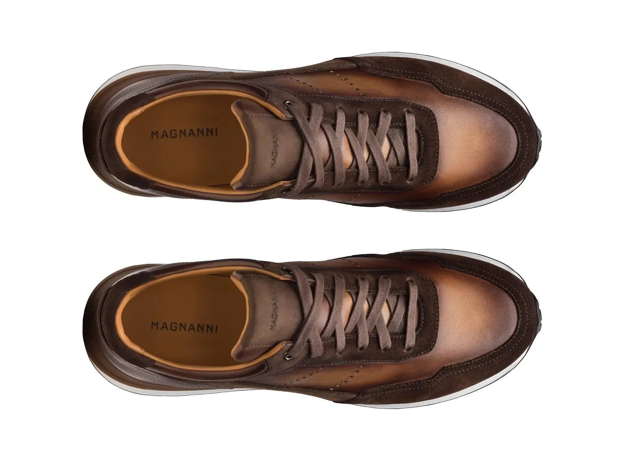 Bravo V Sneaker Midbrown Suede | Magnanni Men's Luxury Sneakers