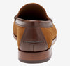 Baldwin Penny Loafer - Snuff Waxed English Suede/Brown Full Grain Leather Johnston & Murphy