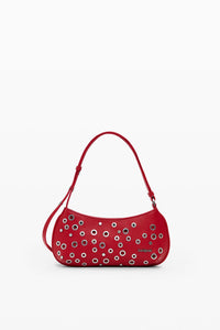 Red Studded Handbag