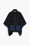 Combined Denim Poncho Desigual.