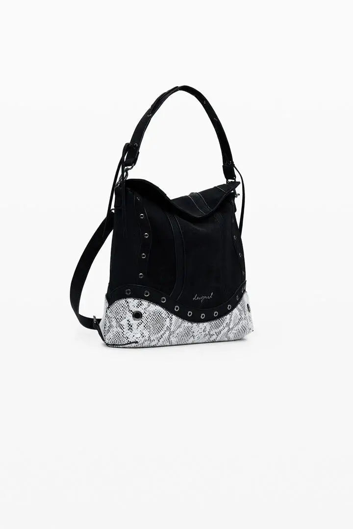 Medium Convertible Snake Backpack – Faux Leather 2-in-1 Bag Desigual.