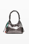Metallic Medium Ruched Handle Bag Desigual.