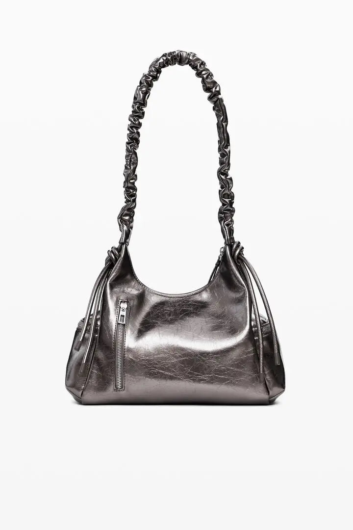 Metallic Medium Ruched Handle Bag Desigual.