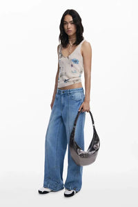 Metallic Crossbody Bag Desigual.