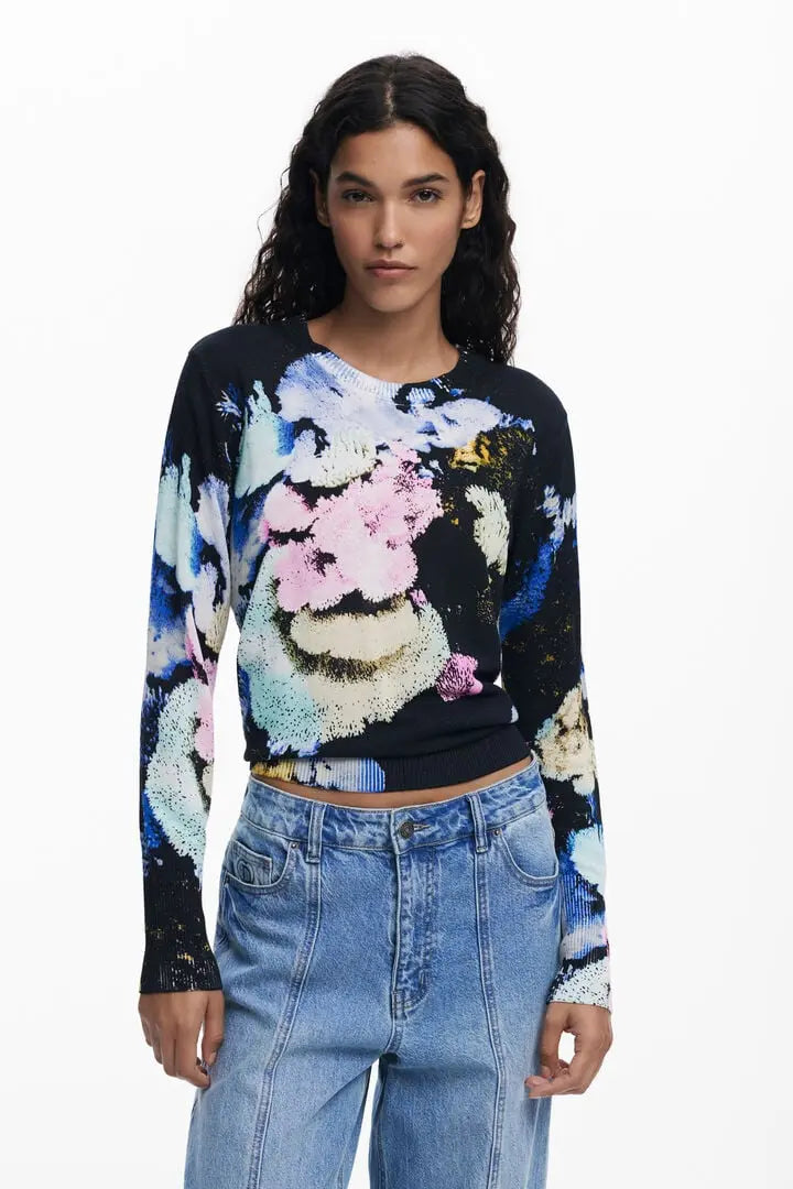 Sweater designed by Mr. Christian Lacroix Desigual.