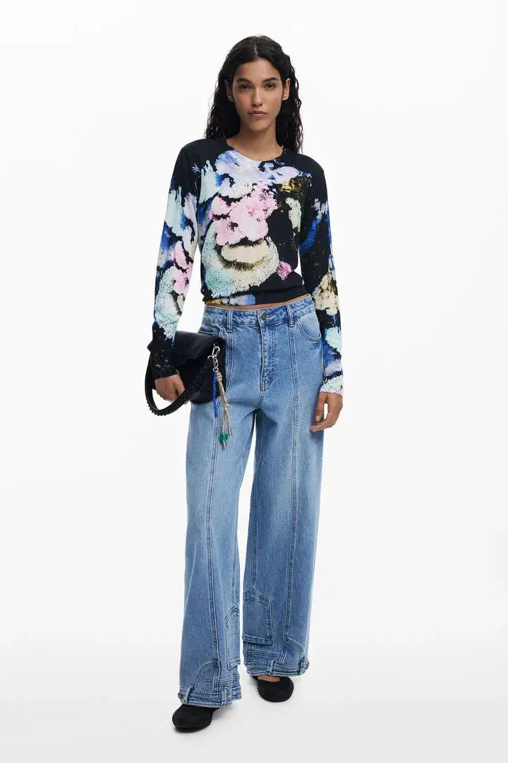 Sweater designed by Mr. Christian Lacroix Desigual.