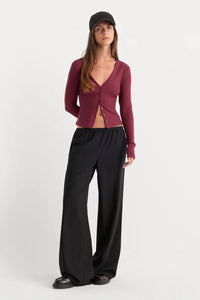 The Rib V Neck Cardigan