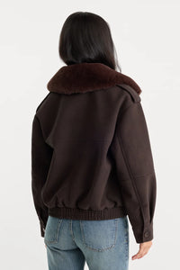 Better Than Leather Bomber Jacket - Espresso