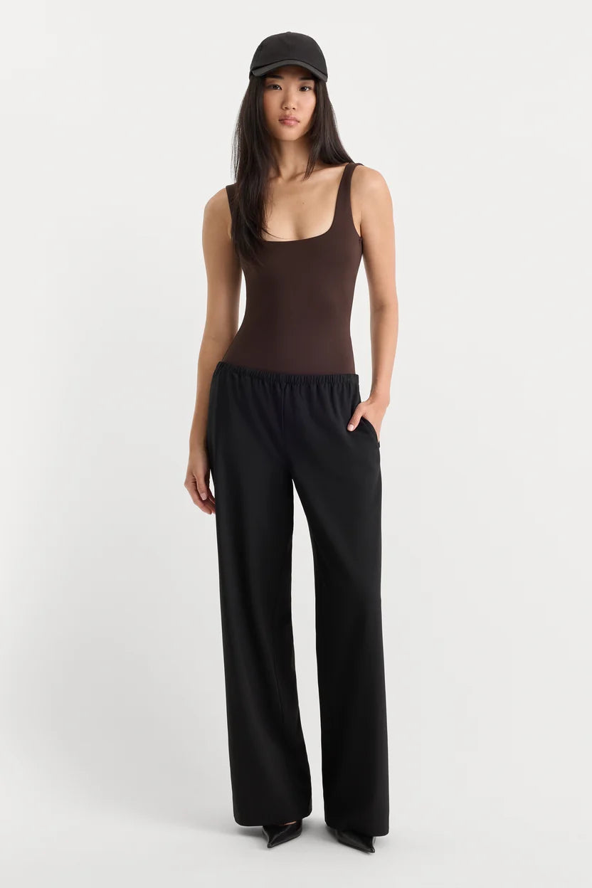 Sculpting Modern Tank Bodysuit - Espresso