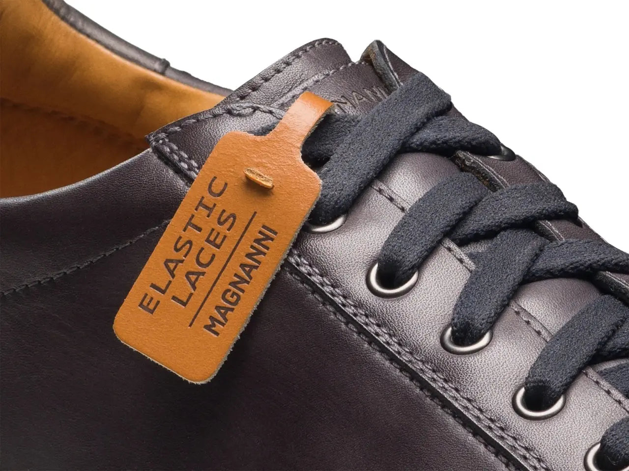 Cote Lo Stretch-Lace Grey | Magnanni Men's Luxury Slip-On Sneakers