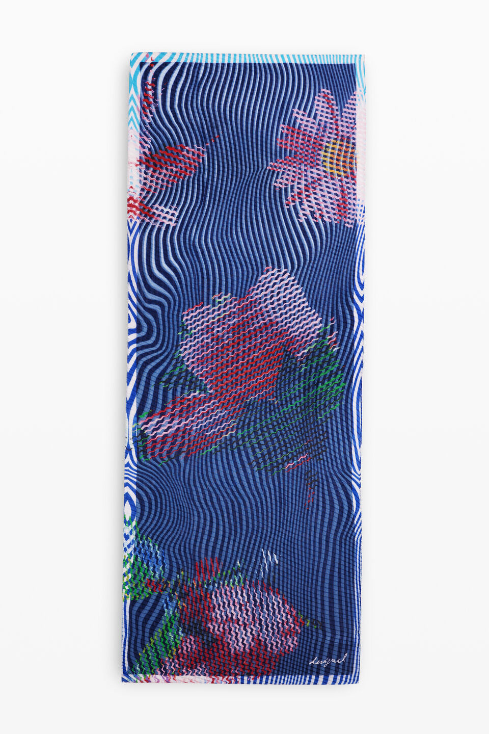 Rectangular bluestrip scarf