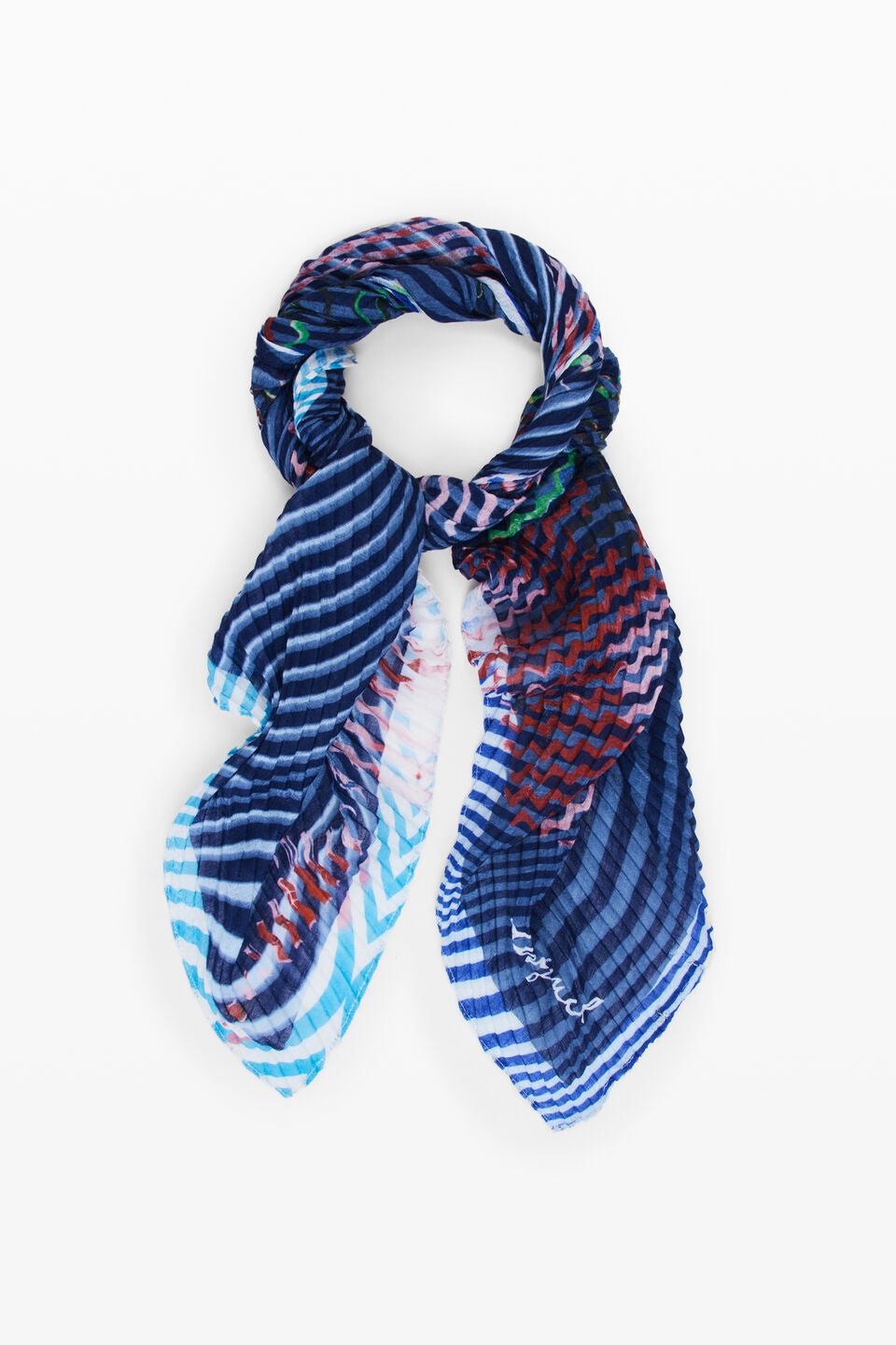 Rectangular bluestrip scarf