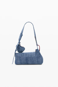 Denim Heart Shoulder Bag