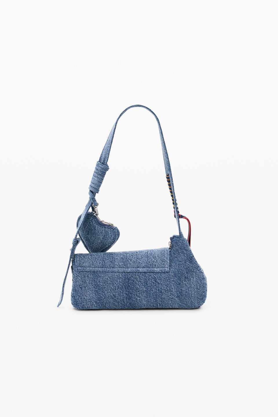 Denim Heart Shoulder Bag
