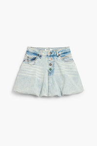 Bubble Hem Mini Skirt