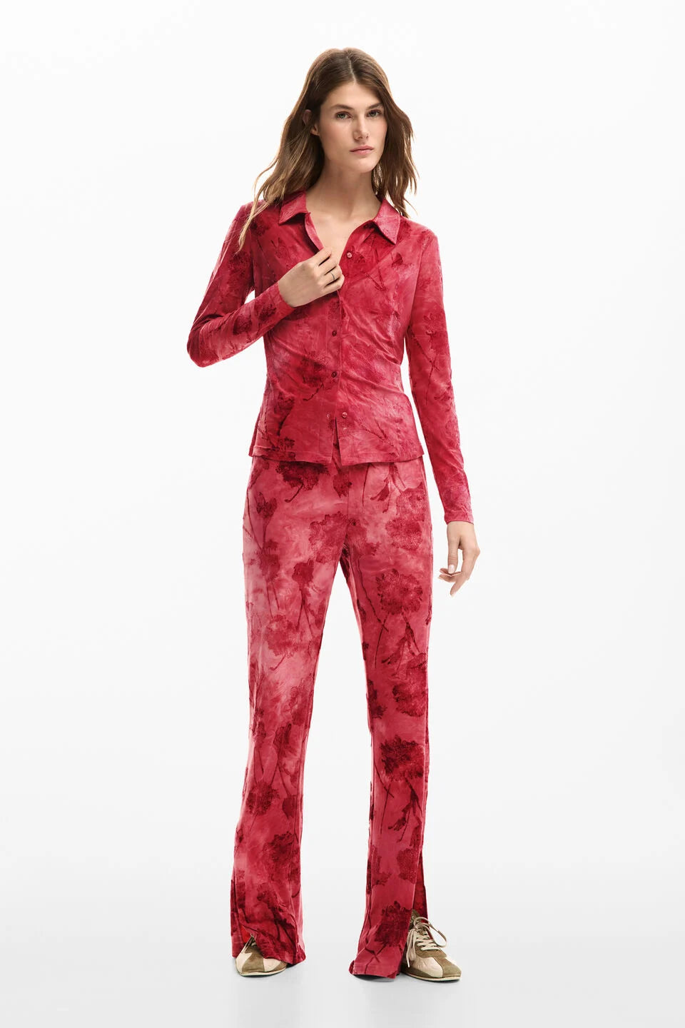 Embroidered Flowers Top