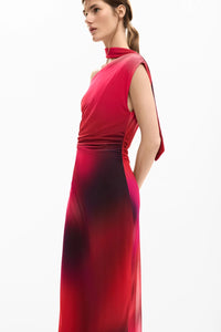 Asymmetric Draped Dress